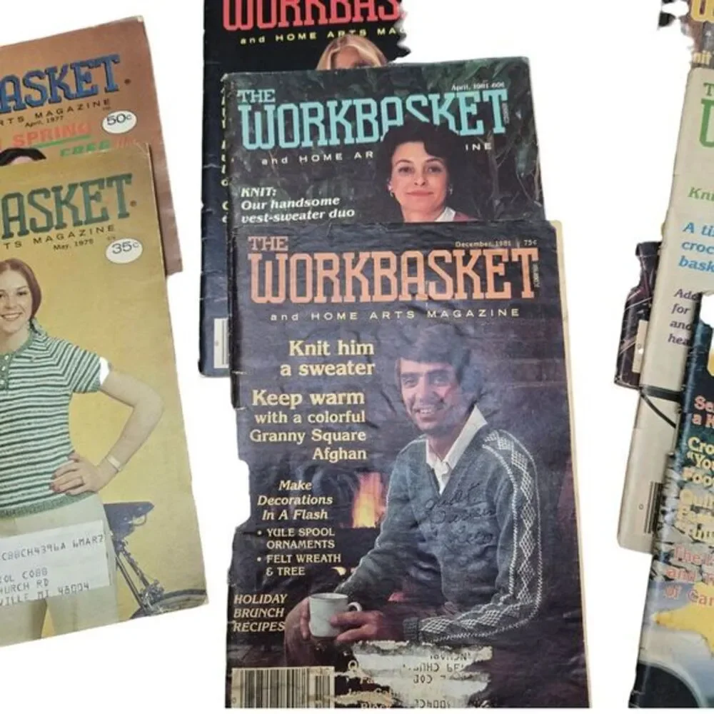 Lot of 15 VTG Workbasket 1970-80s Home Arts Crafts‎ DIY Periodicals